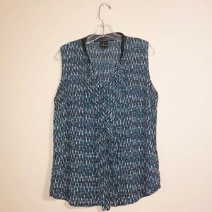 Worthington Patterned Blouse (Large)